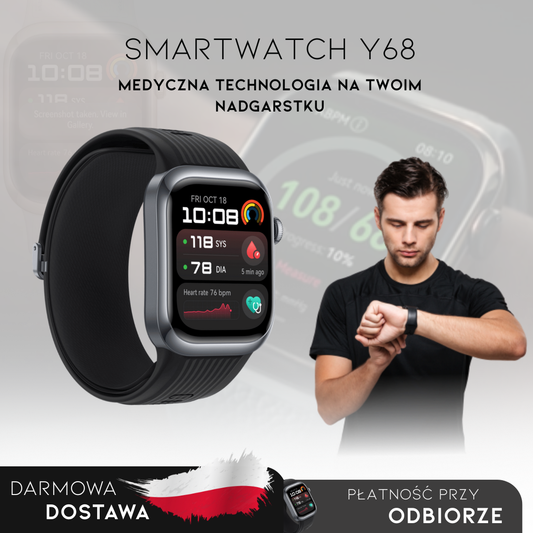 Smartwatch Y68 | Inteligentne Monitorowanie